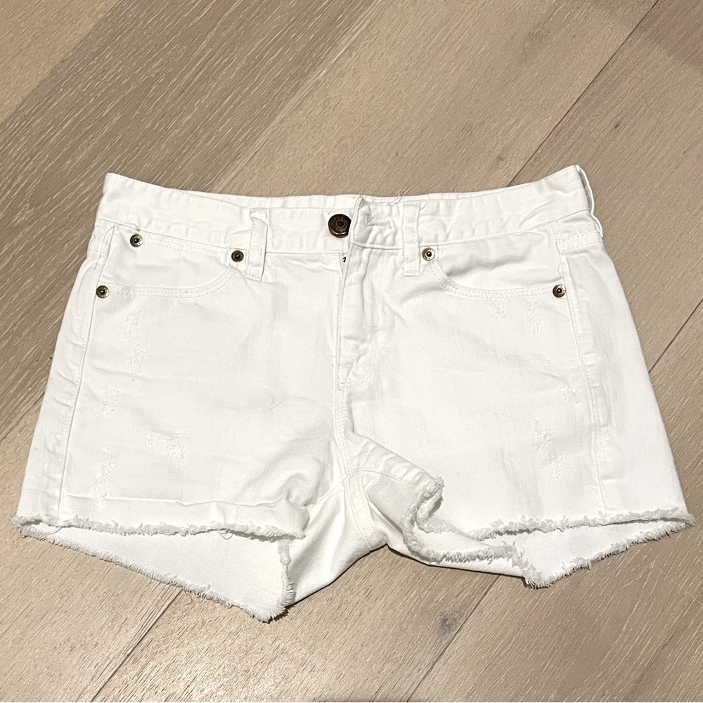 J. Crew White Denim Shorts - Picture 2 of 10
